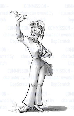 Digital Sketch - Character owned by DopScratch